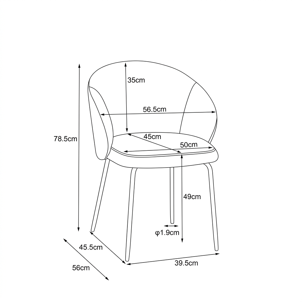 SILLA TELA DC-221