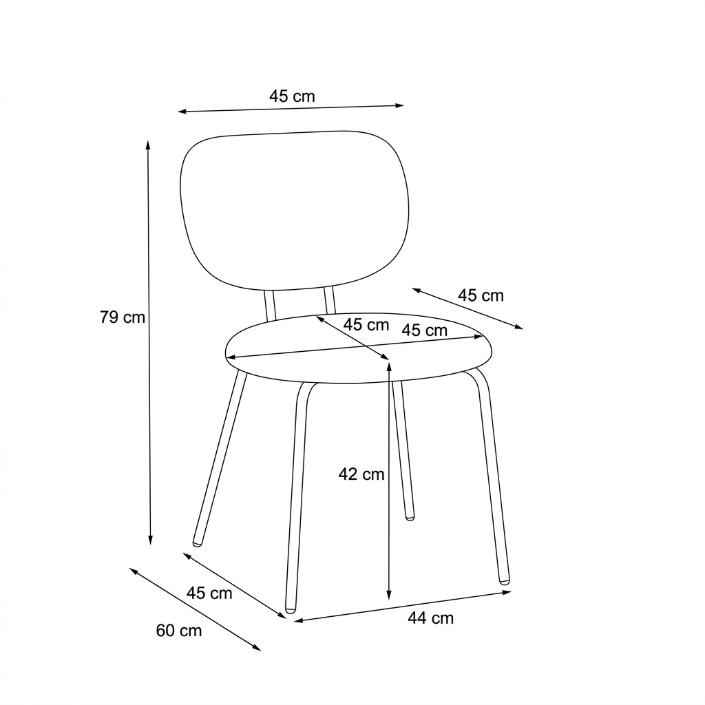SILLA TELA DC-206