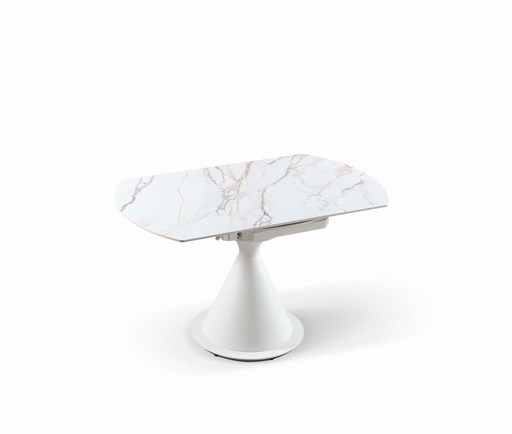 [DT-509-BLANCO-BLANCO] DINING TABLE DT-509 (WHITE, METAL BLANCO)