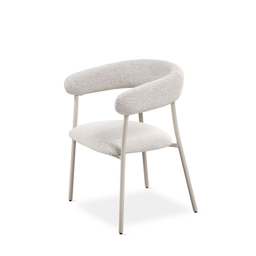 [DC-420] DH CHAISE EN TISSU DC-420 (METAL CREMA)