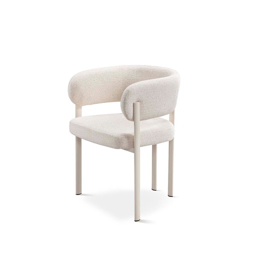 [DC-421-GRIS-BLANCO] DH Silla Tela DC-421 (METAL BLANCO)