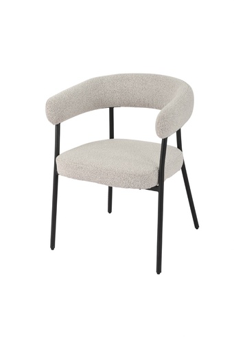 [DC-420-NEG] DH FABRIC CHAIR DC-420 (BLACK METAL)