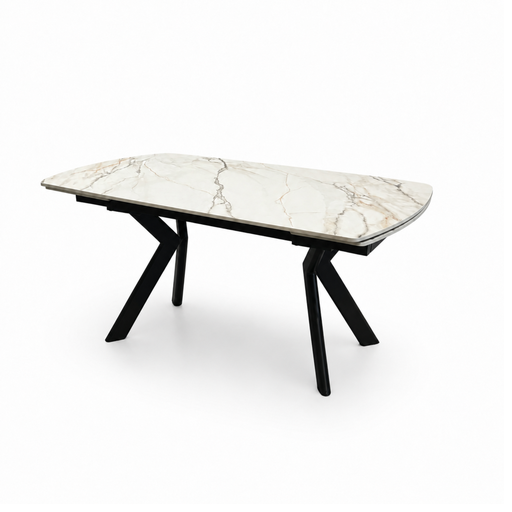 [PR/3518844] MESA COMEDOR DT-530 (Blanco, METAL NEGRO)