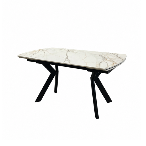 [PR/3518844] MESA COMEDOR DT-530 (WHITE, BLACK METAL)