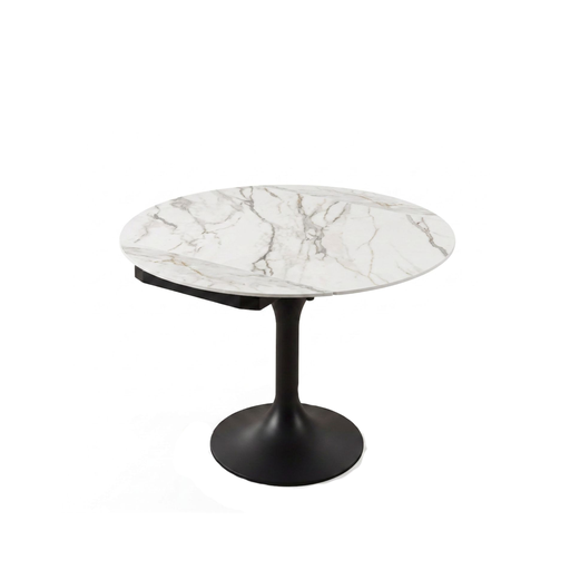 [PR/3519594] MESA COMEDOR DT-534 (BLANCO, METAL NEGRO)