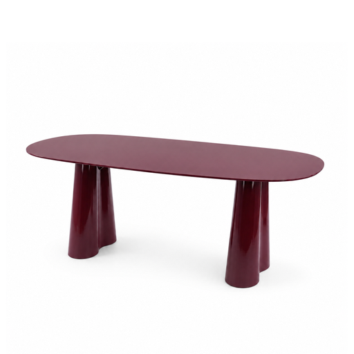 [PR/3519624] MESA COMEDOR DT-602 CRISTAL (BURDEOS)