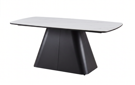 [PR/3519696] MESA COMEDOR DT-604 (BLANC, MÉTAL NOIR)