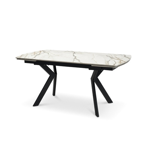 [PR/3519783] MESA COMEDOR DT-530 (Blanco, METAL NEGRO, 160 (240) cm)